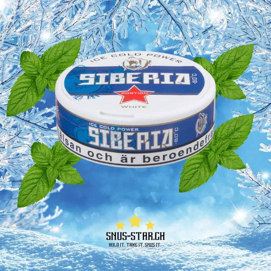 SIBERIA -80°C ICE COLD POWER WHITE PORTION Snus-Star.ch